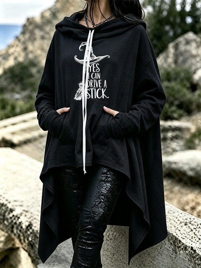 Women's Casual Printed Irregular Sweatshirt