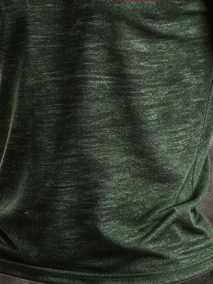 Men's Vintage 100% Pure Cotton Slub Stretch T-Shirt