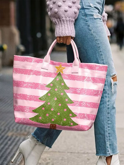Christmas Tree Print Bag
