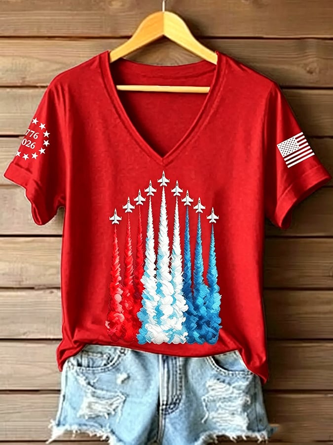 Women's Casual Print Short-Sleeve T-Shirt