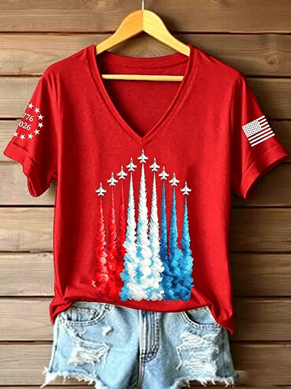 Women's Casual Print Short-Sleeve T-Shirt