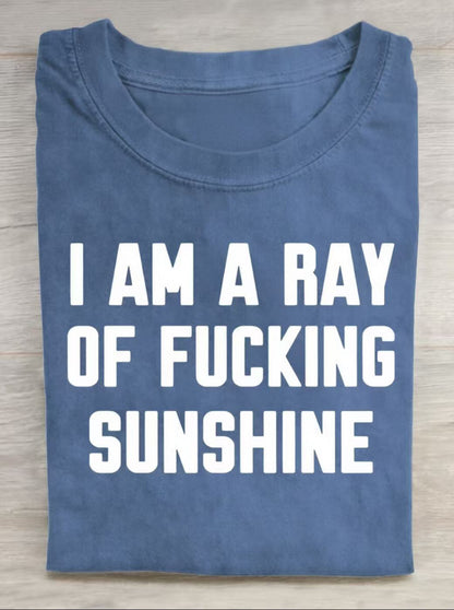 Funny Quote Art Print Casual Short Sleeve T-shirt