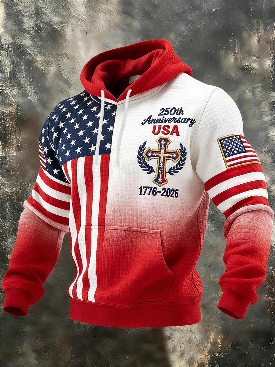Men's US 250th Anniversary Commemorative Design Hoodie