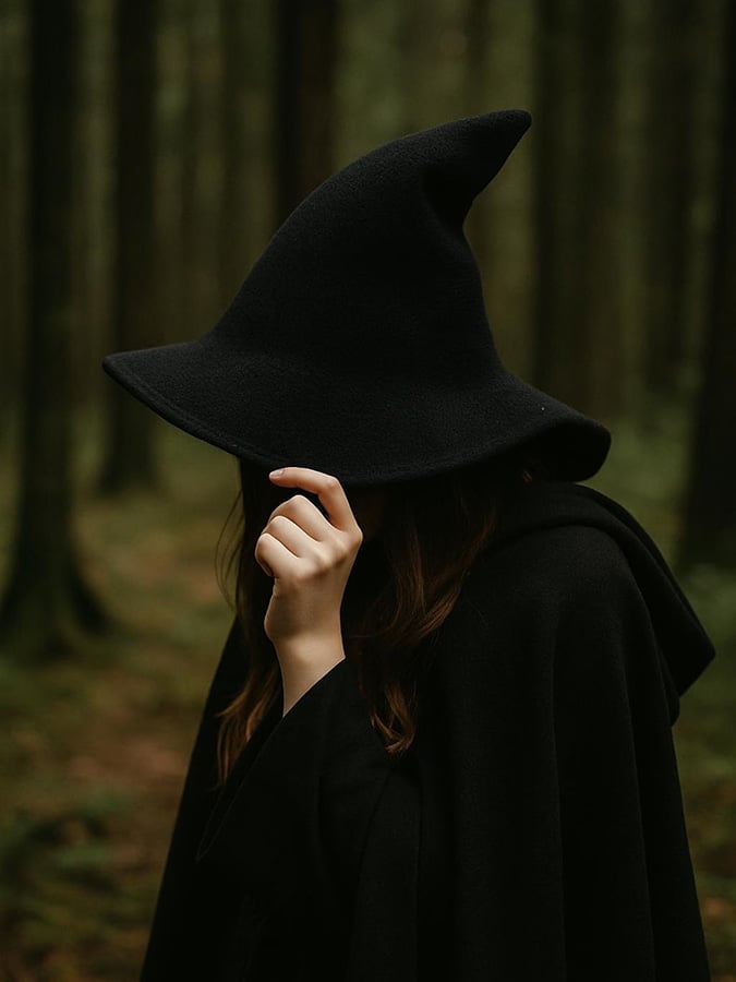 🔥HOT SALE🔥Halloween wool knitted witch hat