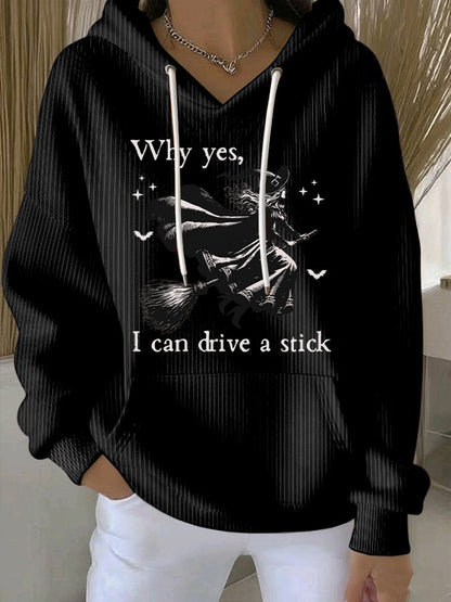 🔥Buy 2 Get 10% Off🔥Women's Yes I Can Drive A Stick Print Casual Sweatshirt