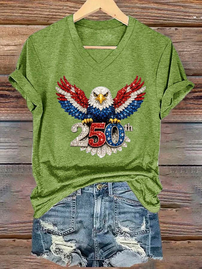Women's America 250th Anniversary Eagle Wings T-shirt