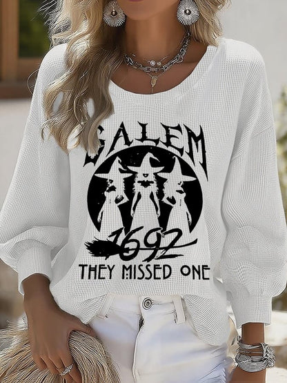 Women's 1692 Salem They Missed One Print Round Neck T-shirt