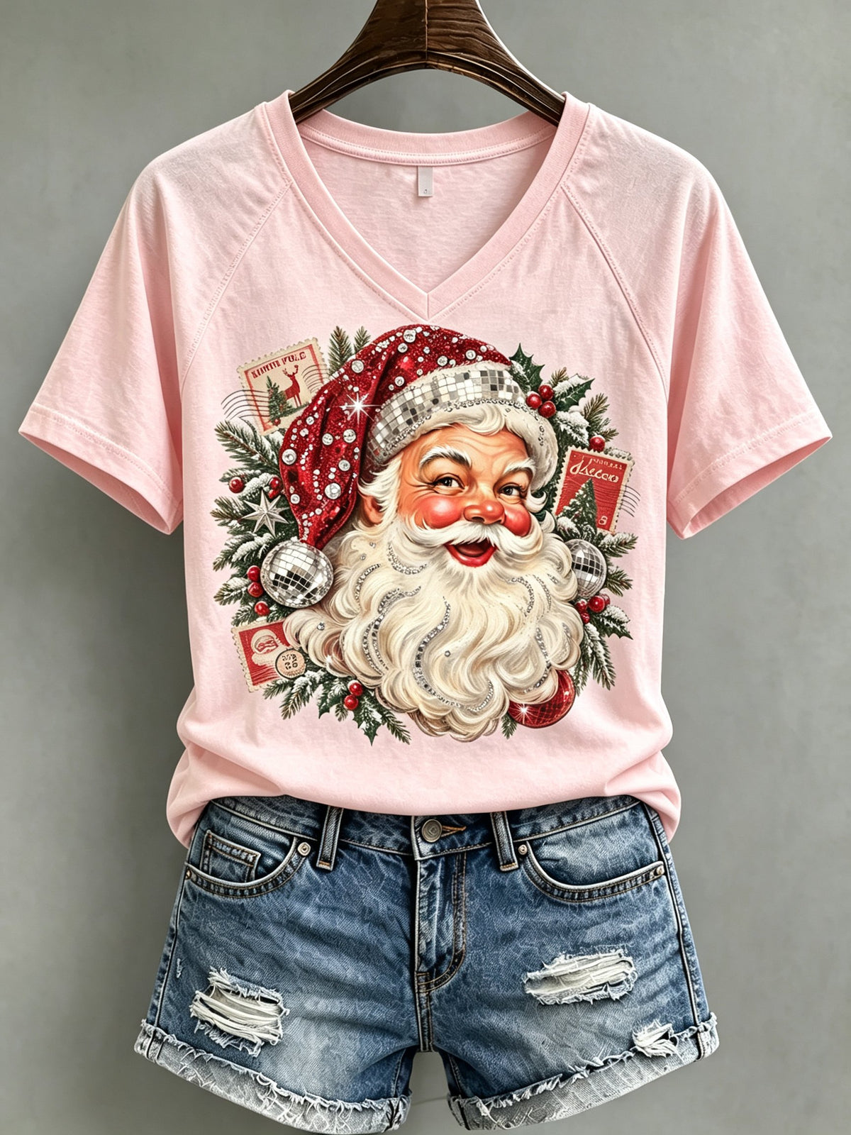 Women's Christmas Print T-Shirt