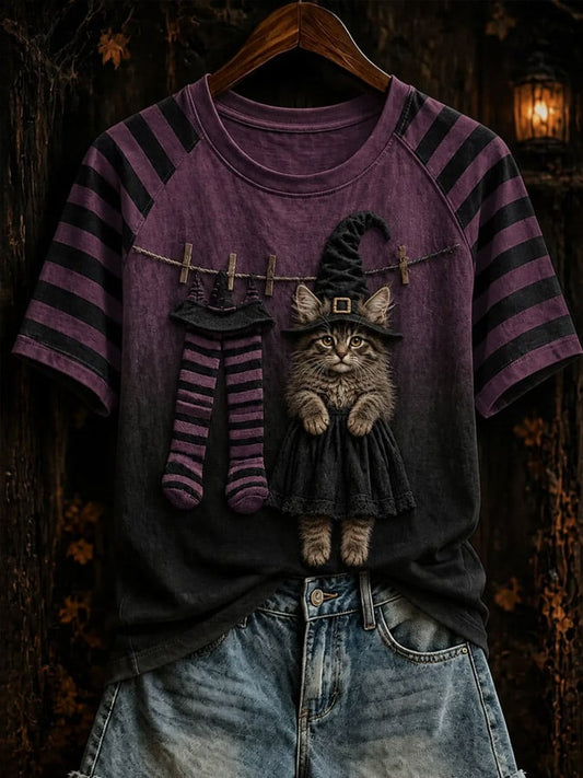 Women's Print Round Neck T-shirt