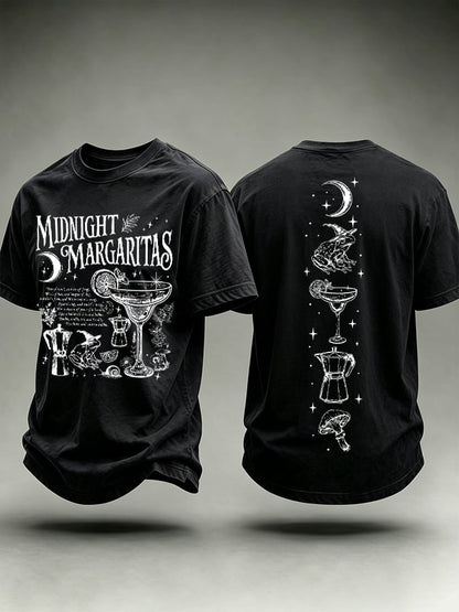 Men's Midnight Margaritas Print Casual T-shirt