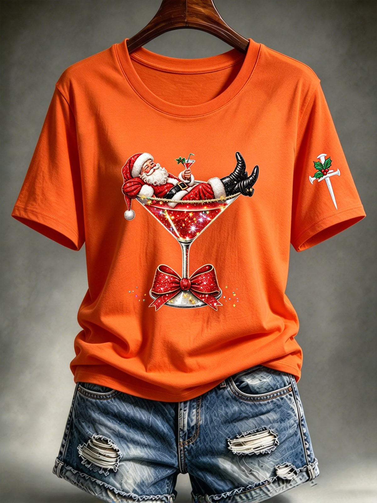 Women's Casual Christmas Print Top