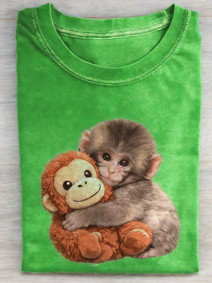Punch The Monkey Art Print T-shirt