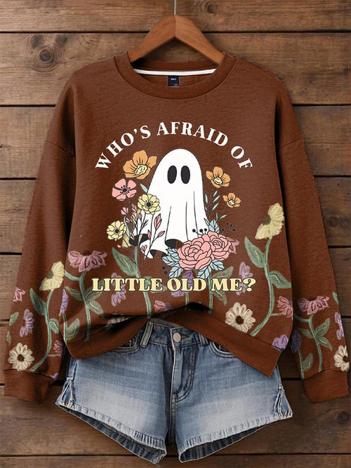 Women's Halloween Print Sweatshirt