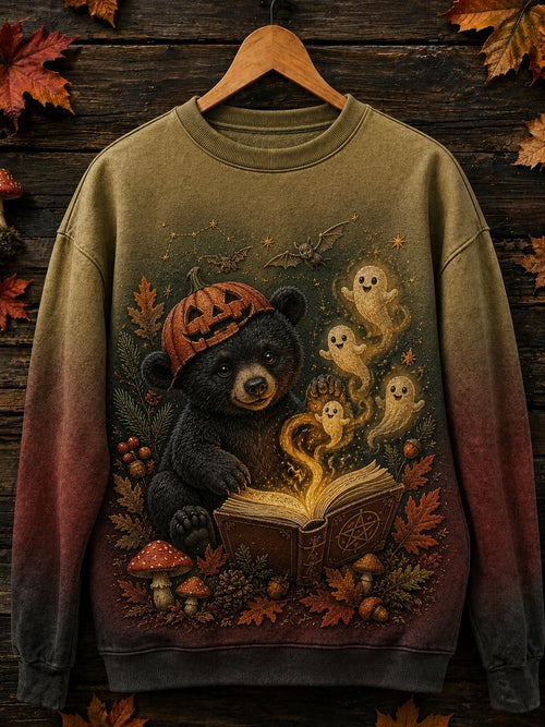 Women's Halloween Animal Print Sweatshirt