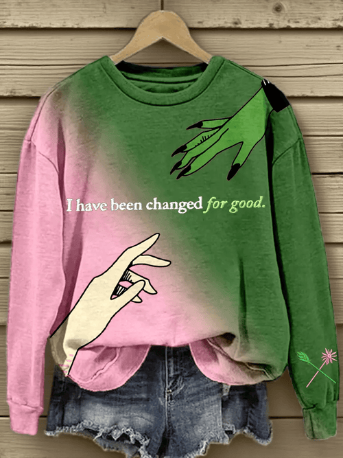 Women's Halloween Witch  Print Sweatshirt