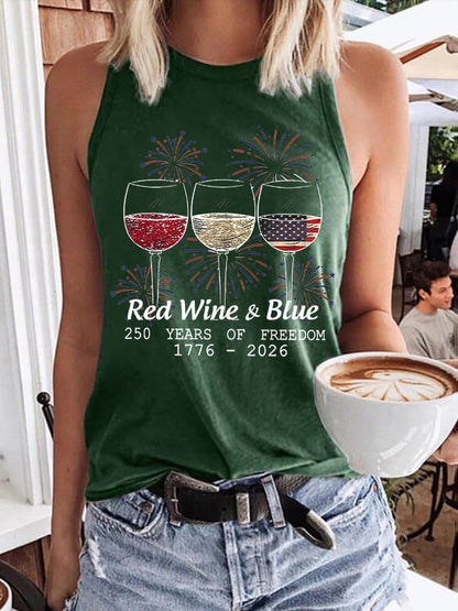 250 Years Freedom  Print Tank Top