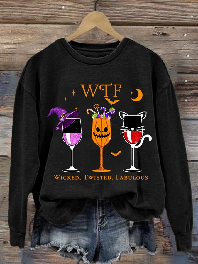 🔥HOT SALE🔥Women's WTF Wicked Twisted Fabulous Printed Sweatshirt