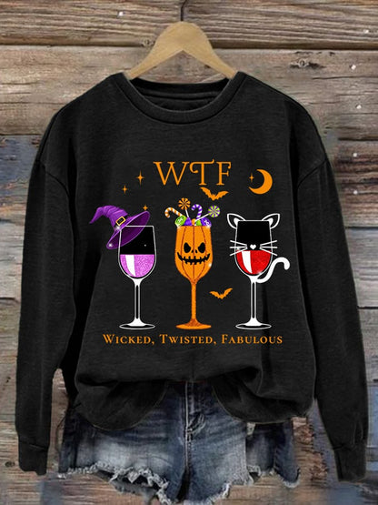 🔥HOT SALE🔥Women's WTF Wicked Twisted Fabulous Printed Sweatshirt