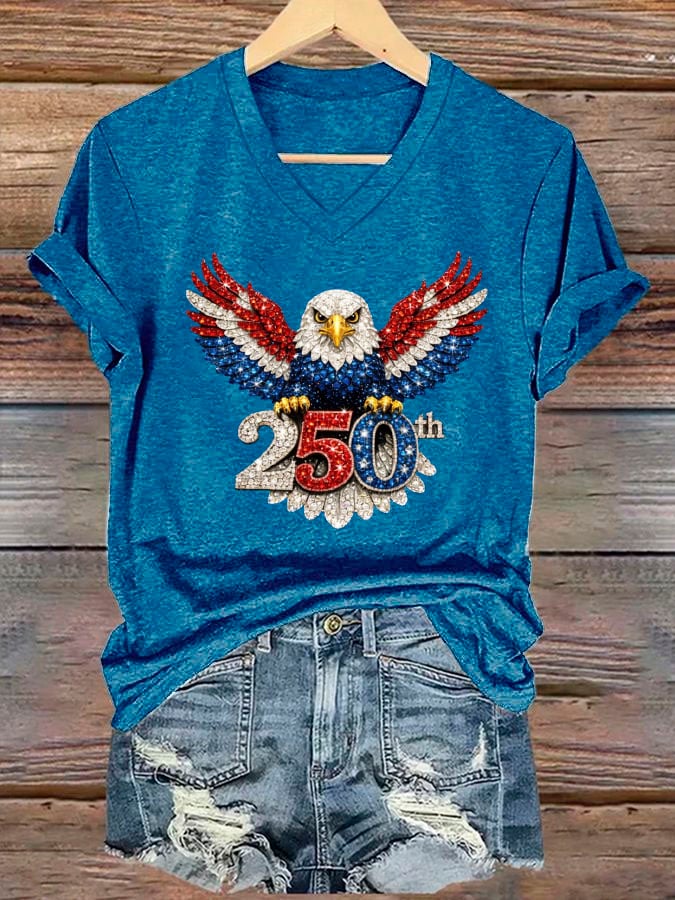 Women's America 250th Anniversary Eagle Wings T-shirt