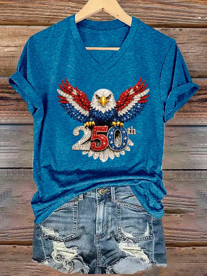 Women's America 250th Anniversary Eagle Wings T-shirt