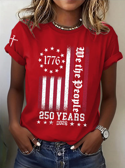 Women's Casual Printed Short-Sleeve T-Shirt