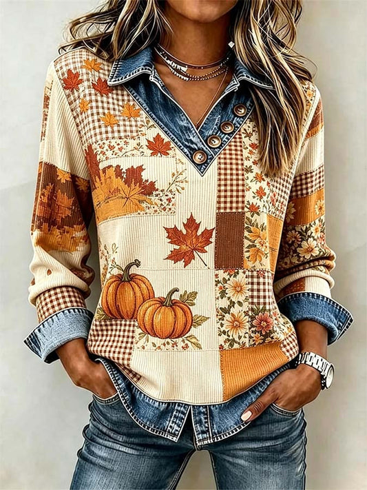 Women'S Casual Printed Top