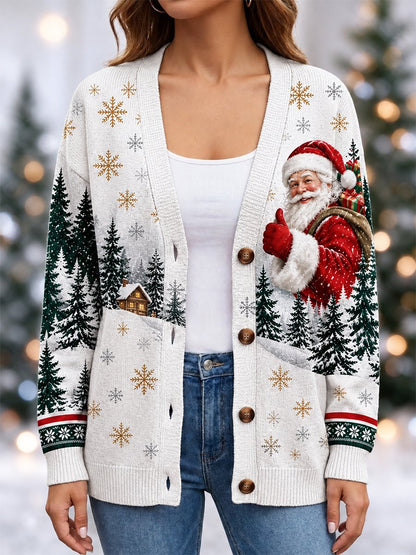 Women's Casual Christmas Cardigan