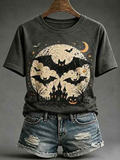 Women'S Fall Batwing Cotton T-Shirts