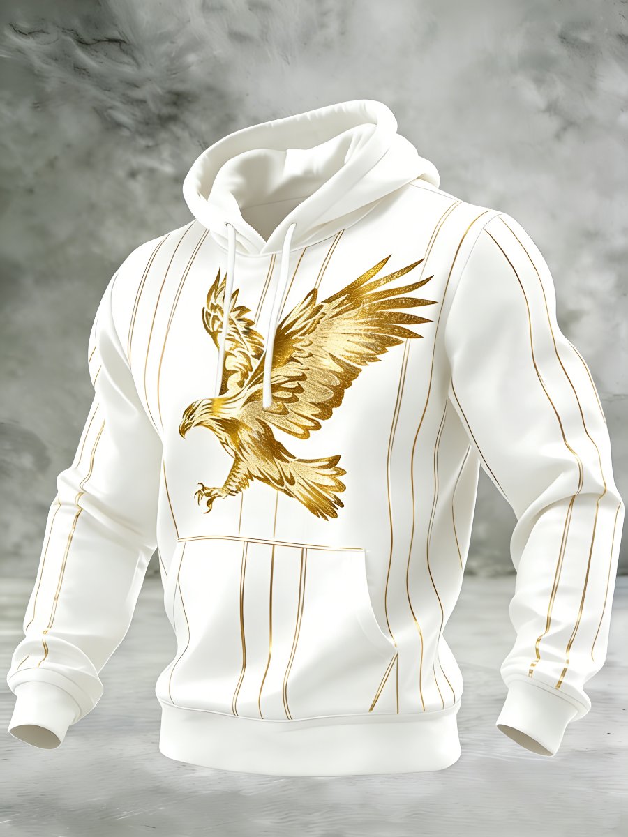 Men's Casual American 250th Anniversary Print Sweatshirt