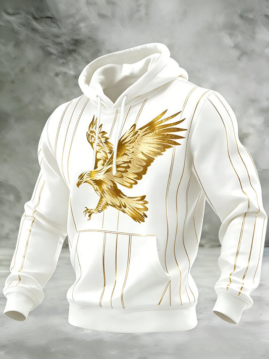 Men's Casual American 250th Anniversary Print Sweatshirt
