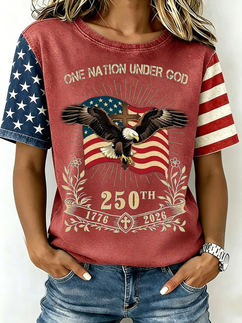 🔥Buy 3 Get 10% Off🔥Retro 250th Anniversary Print Women's T-Shirt