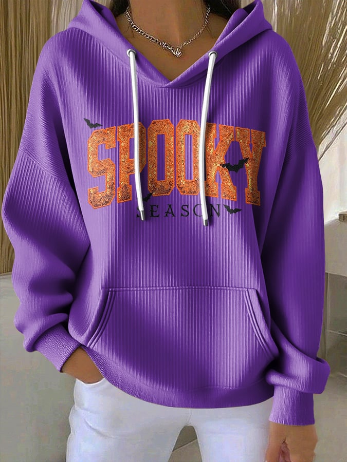 🔥HOT SALE🔥Women's Halloween Print Casual Hoodie