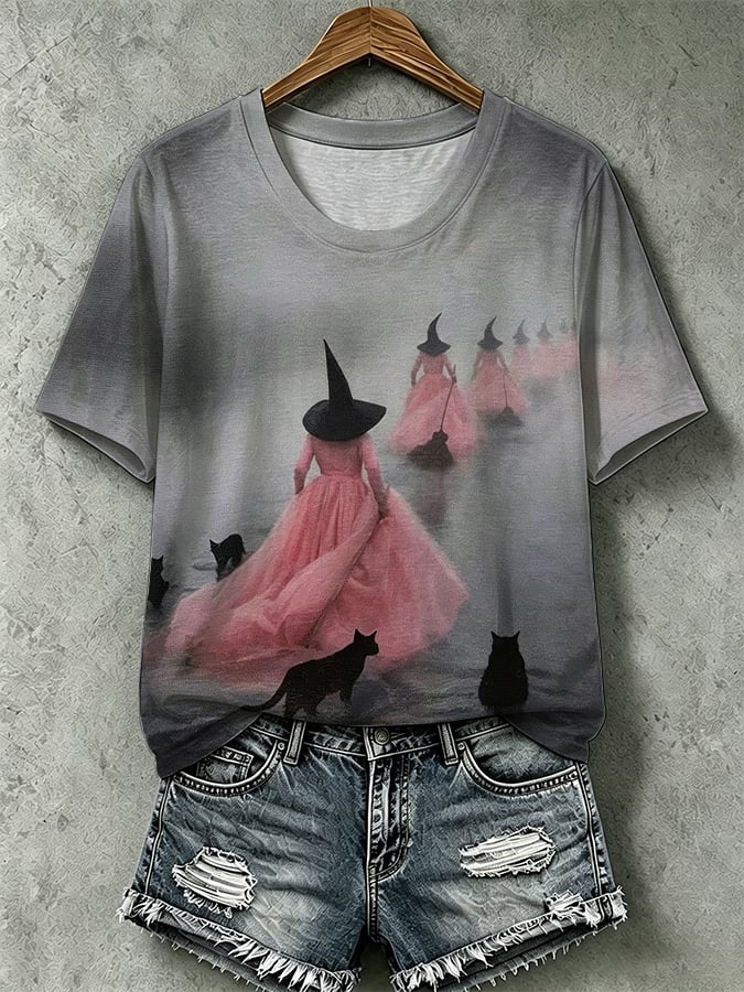 Women's Halloween Print T-Shirt