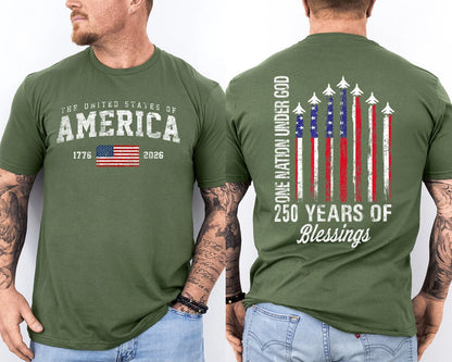 🔥Buy 3 Get 10% Off🔥Men'S Casual American 1776-2026 Anniversary Printed Short Sleeved T-Shirt
