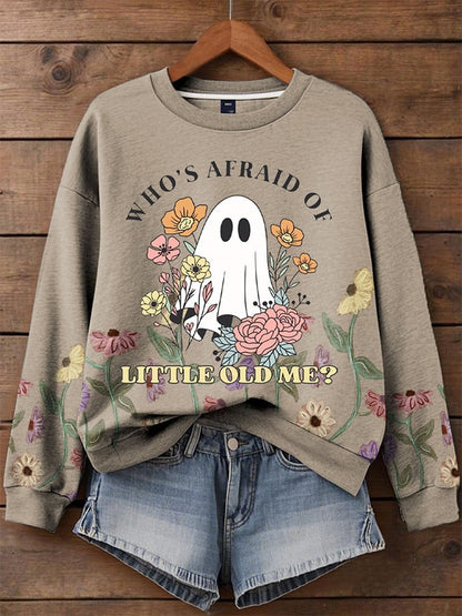 Women's Halloween Print Sweatshirt