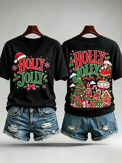 Women's Christmas Print T-Shirt