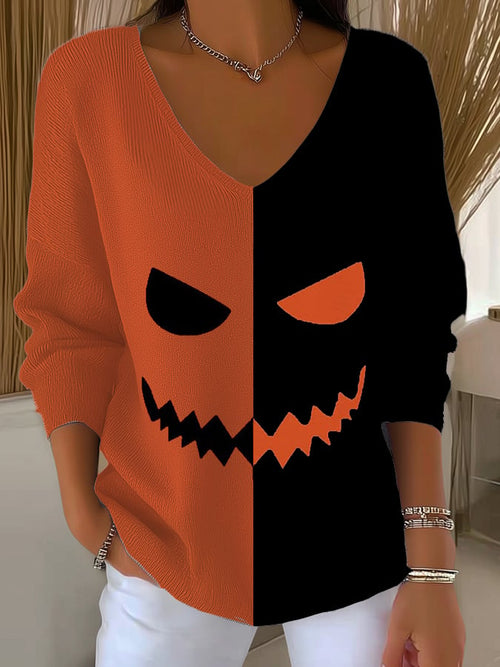 Women's Halloween Print T-Shirt