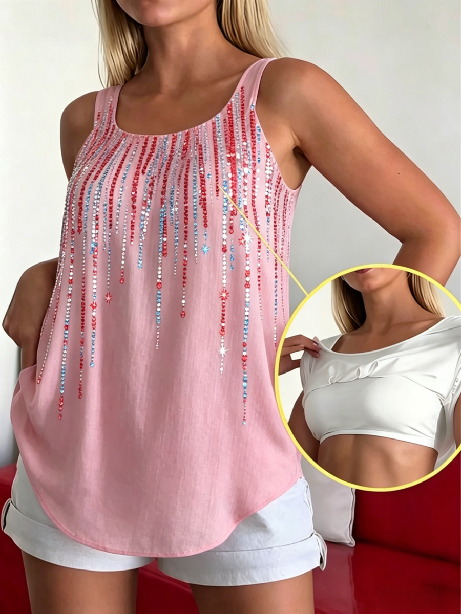 🔥Buy 3 Get 10% Off🔥Women's 250th Anniversary Commemorative Printed Tank Top