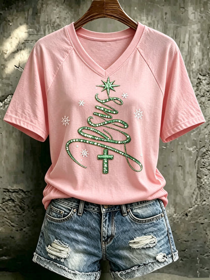 Women's Christmas Print Top