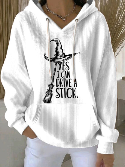 🔥Buy 2 Get 10% Off🔥Women's Yes I Can Drive A Stick Print Casual Sweatshirt