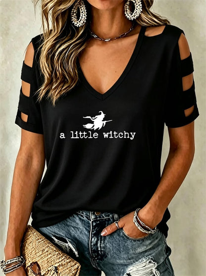 Women's  Halloween  Printing  T-shirt