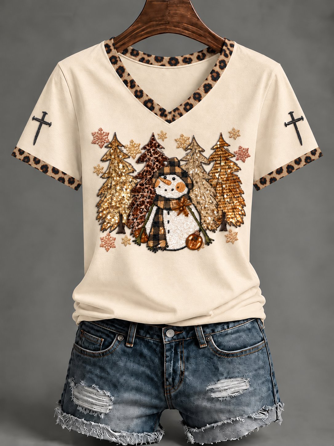 Women's Christmas Faith Print T-Shirt