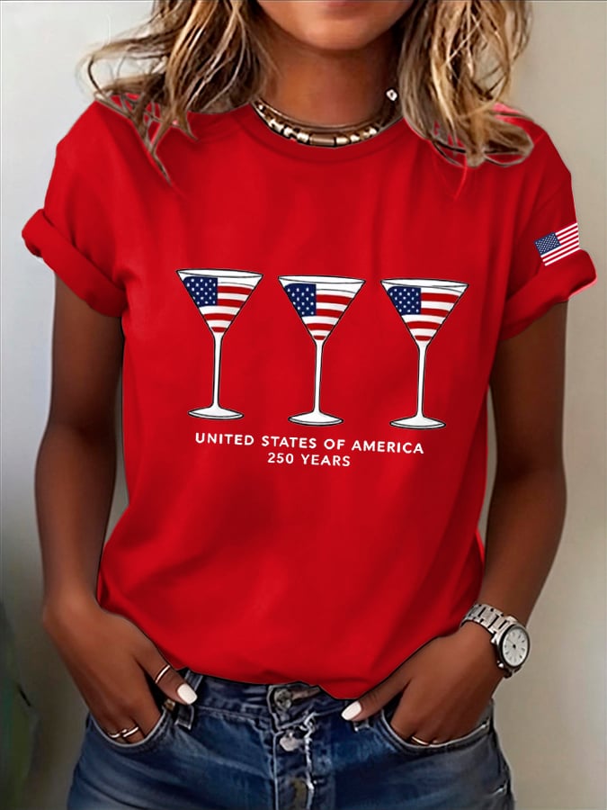 Women's America 250th Anniversary  T-shirt