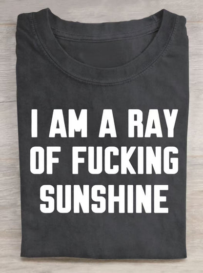 Funny Quote Art Print Casual Short Sleeve T-shirt