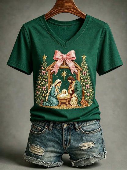 Women's Christmas Print T-Shirt