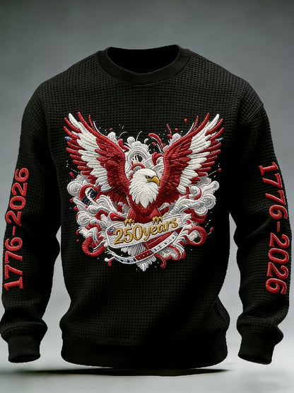 Men'S Casual T-Shirt With American 250th Anniversary Print