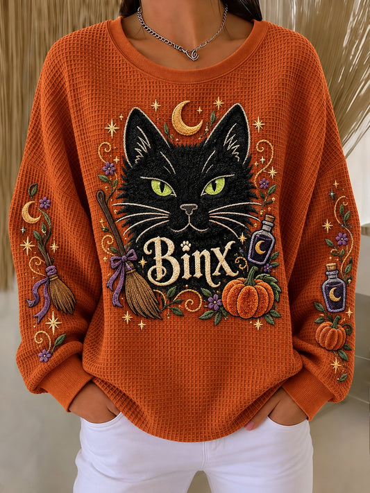 Women's Halloween Print Sweatshirt