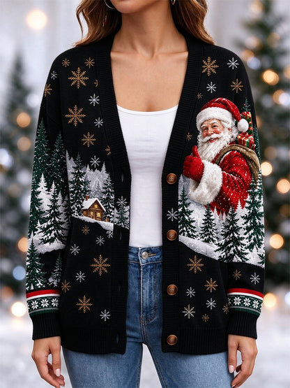 Women's Casual Christmas Cardigan