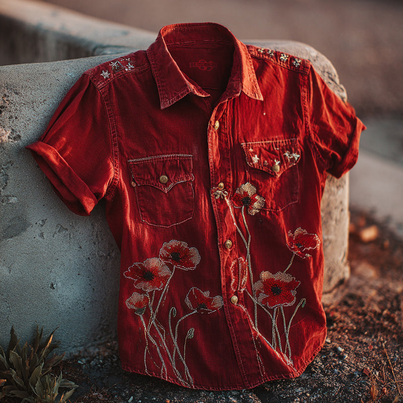 Vintage Memorial Day Short-Sleeve Shirt