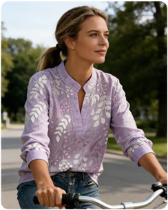 Artisanal Style: The Stand Collar Floral Blouse ?
